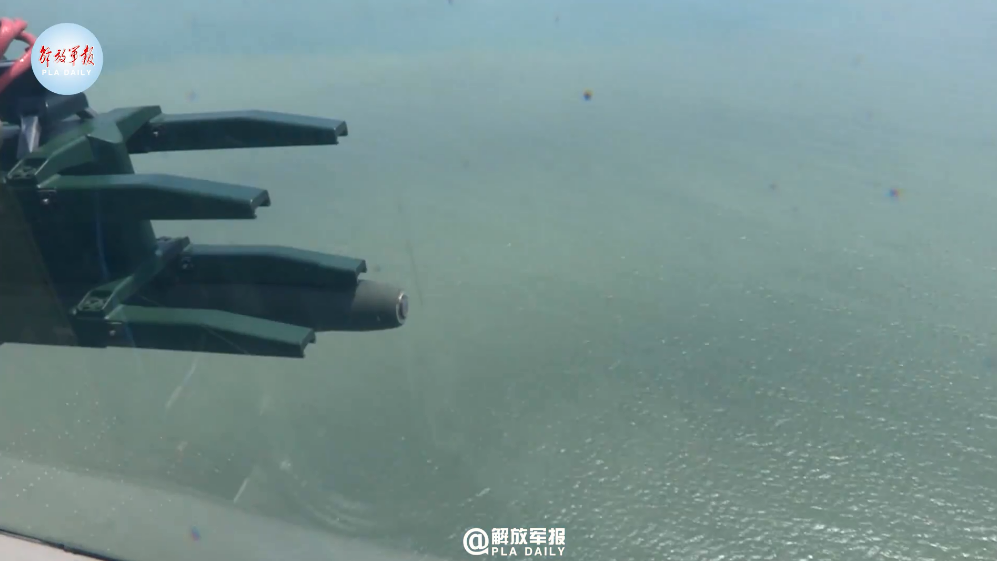 WZ-10 and Z-9WA gunships drill cross-sea assault on island